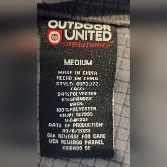 Outdoor United Mens Small Jacket. Grey Color - Picture 4 of 5